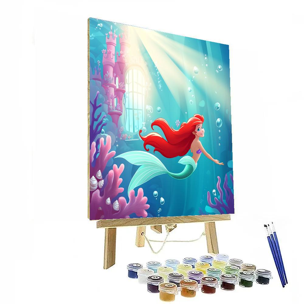 Ariel Coral Castle Window Wonder Painting by numbers kit