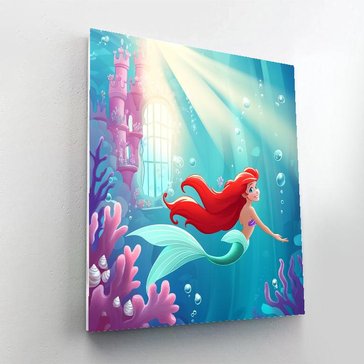 Ariel Coral Castle Window Wonder Painting by numbers kit