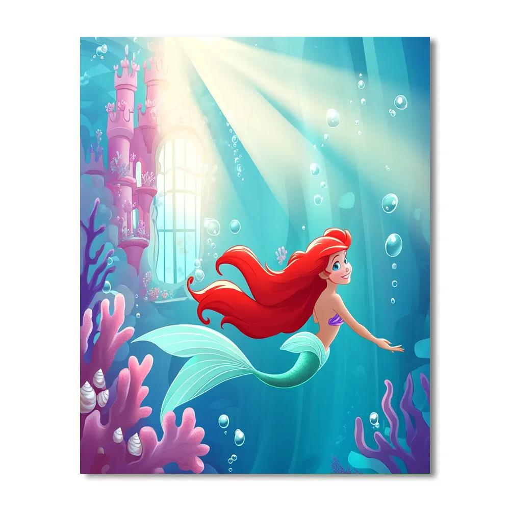 Ariel Coral Castle Window Wonder Painting by numbers kit