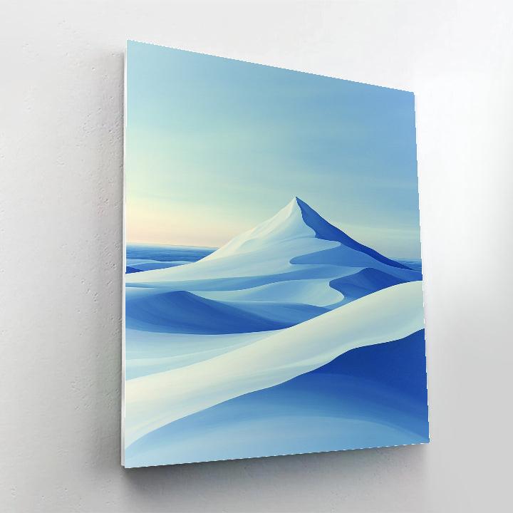Lawren Harris Inspired Cathedral Glacier Under Cerulean Silence Number painting