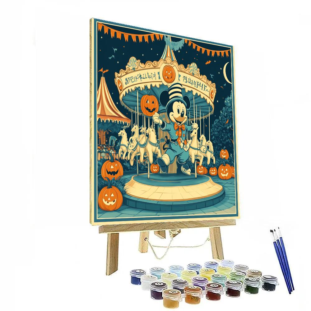 Haunted Candy Carousel At Main Street Square painting number kit