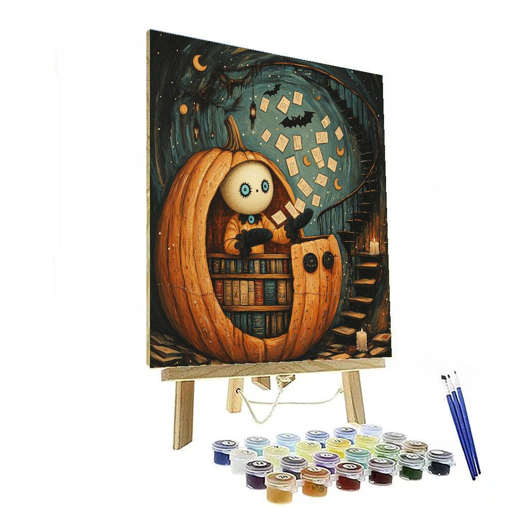 Library Of Haunted Paper Moons paint by number