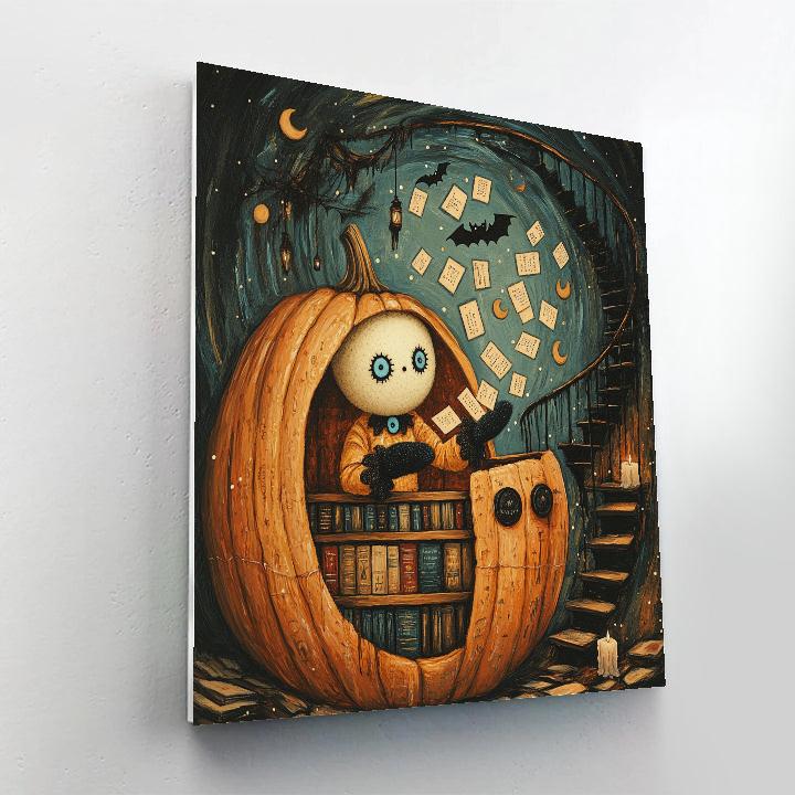Library Of Haunted Paper Moons paint by number