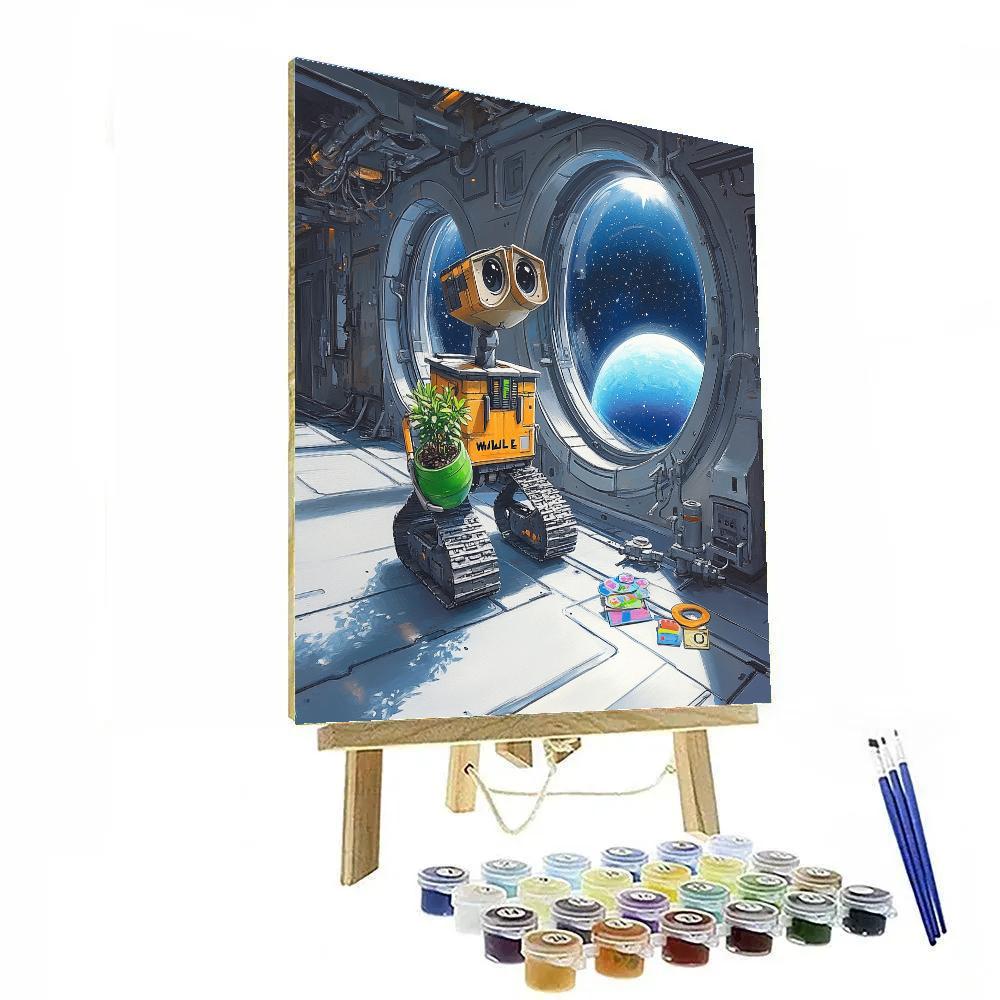 WALL E Space Garden Surprise DIY paint by numbers