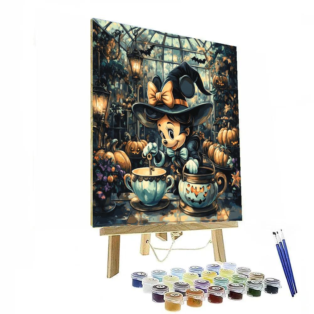Clockwork Haunted Teacups In The Pumpkin Conservatory Paint by numbers art