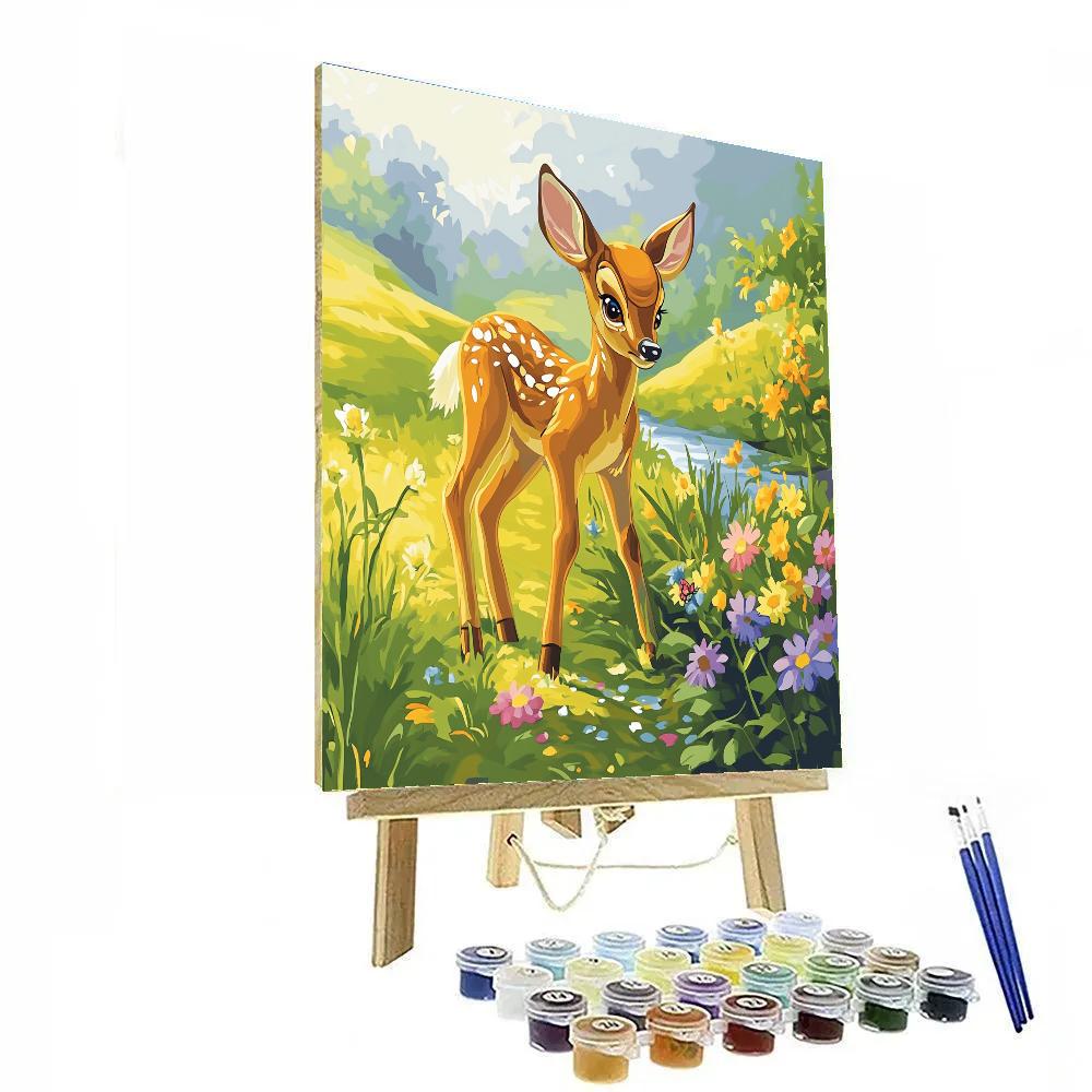Bambi Meadow Dewdrop Morning Paint by numbers kits