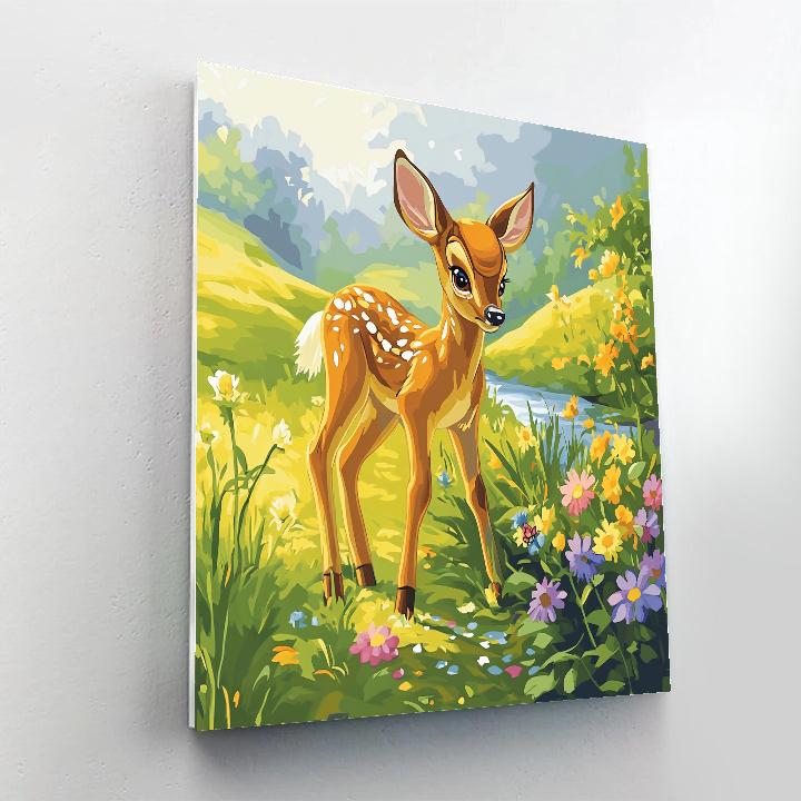 Bambi Meadow Dewdrop Morning Paint by numbers kits