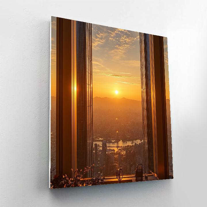 Golden Hour At Umeda Sky Building Osaka Japan Painting by numbers kit