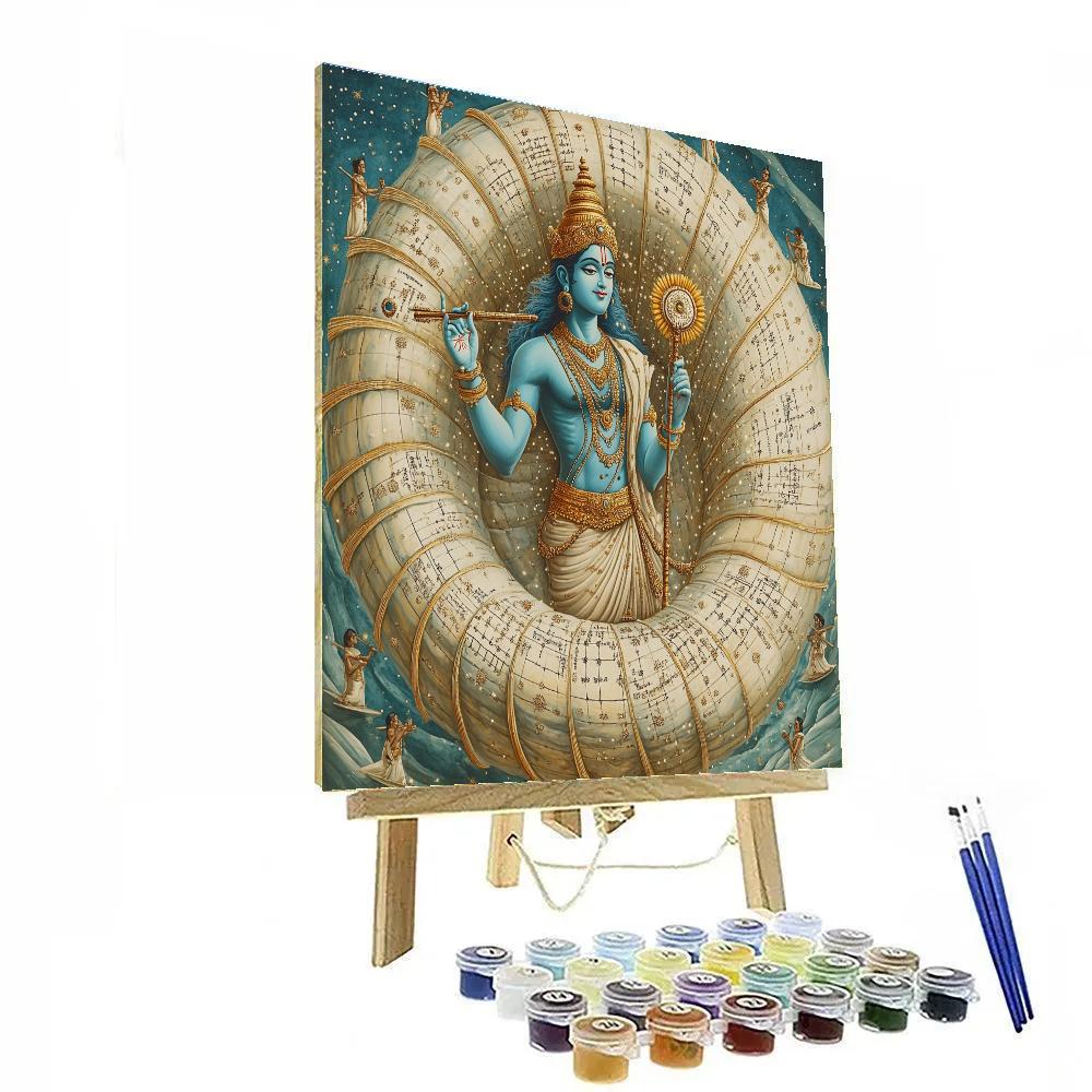 Vishnu In The Conch Shell Observatory paint by numbers