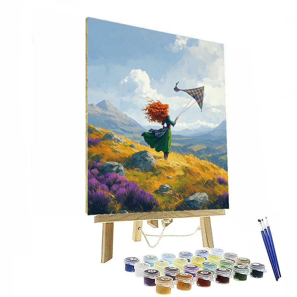 Merida Highland Wind Kite Challenge Painting by numbers kit
