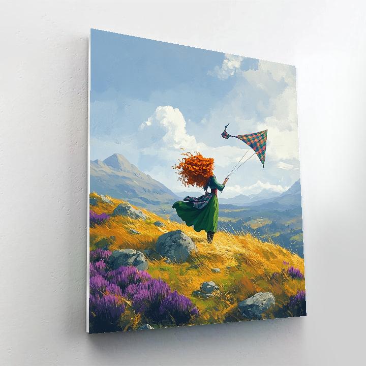 Merida Highland Wind Kite Challenge Painting by numbers kit