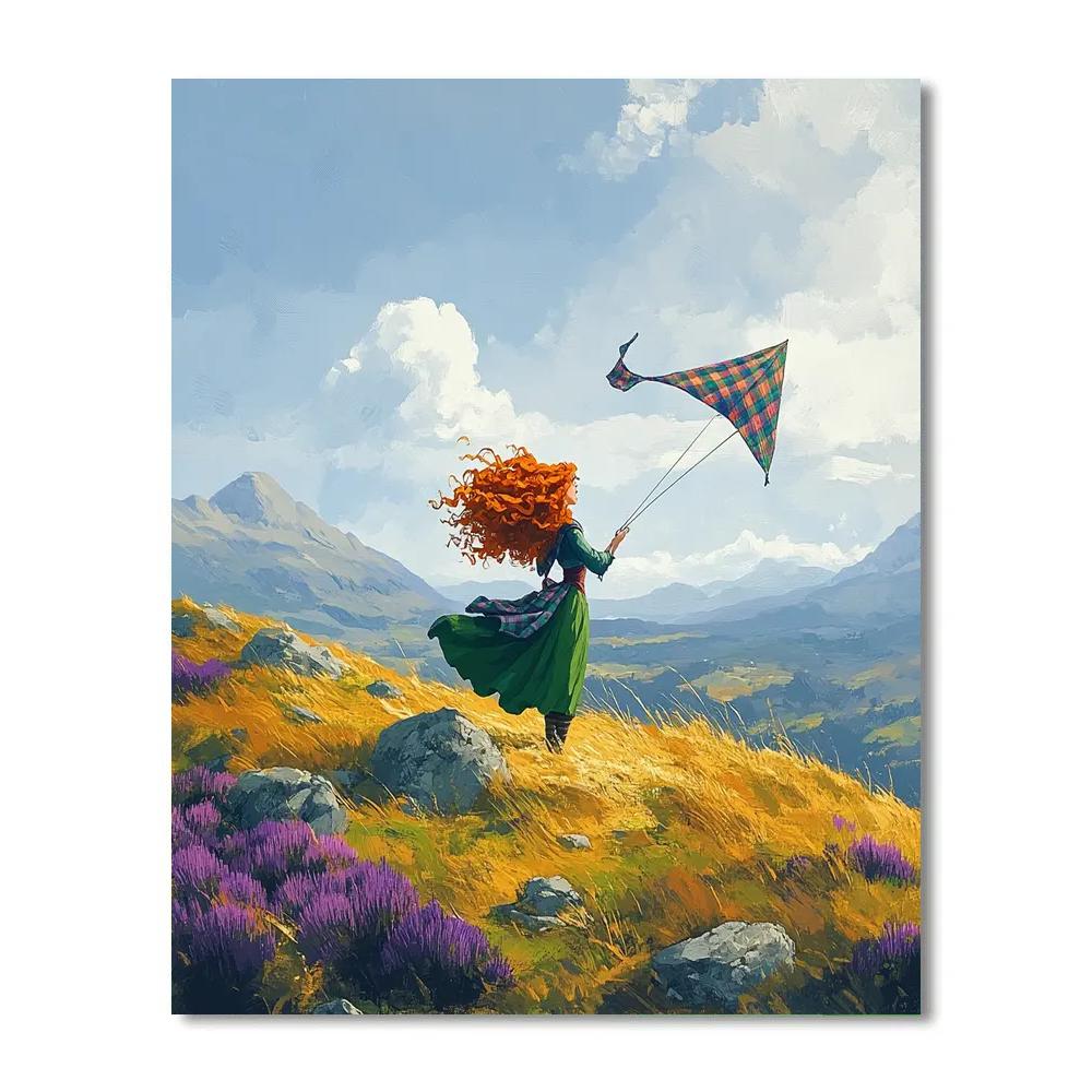 Merida Highland Wind Kite Challenge Painting by numbers kit