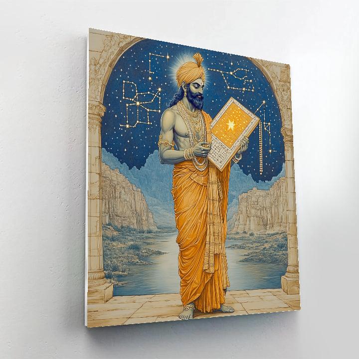 Saffron Star Atlas With Brahma Number painting