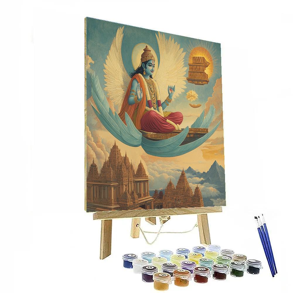 Garuda Delivering The Celestial Library Of Vedas paint by numbers