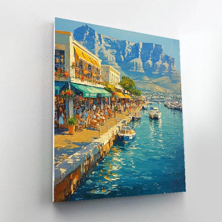 Oceanfront Promenade At V And A Waterfront Cape Town South Africa DIY paint by numbers