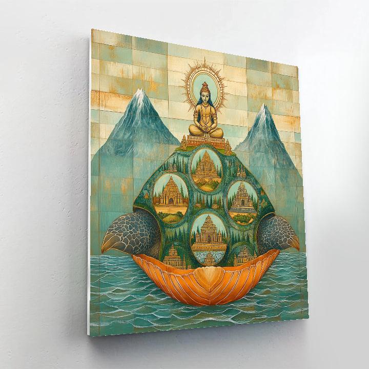 Kurma Avatar Bearing The Mountain Mandala DIY paint by numbers