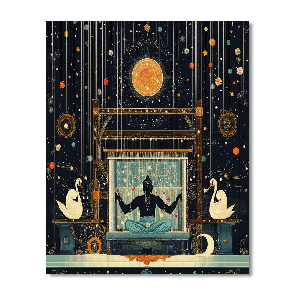 Celestial Loom Of Brahma Threads paint by number