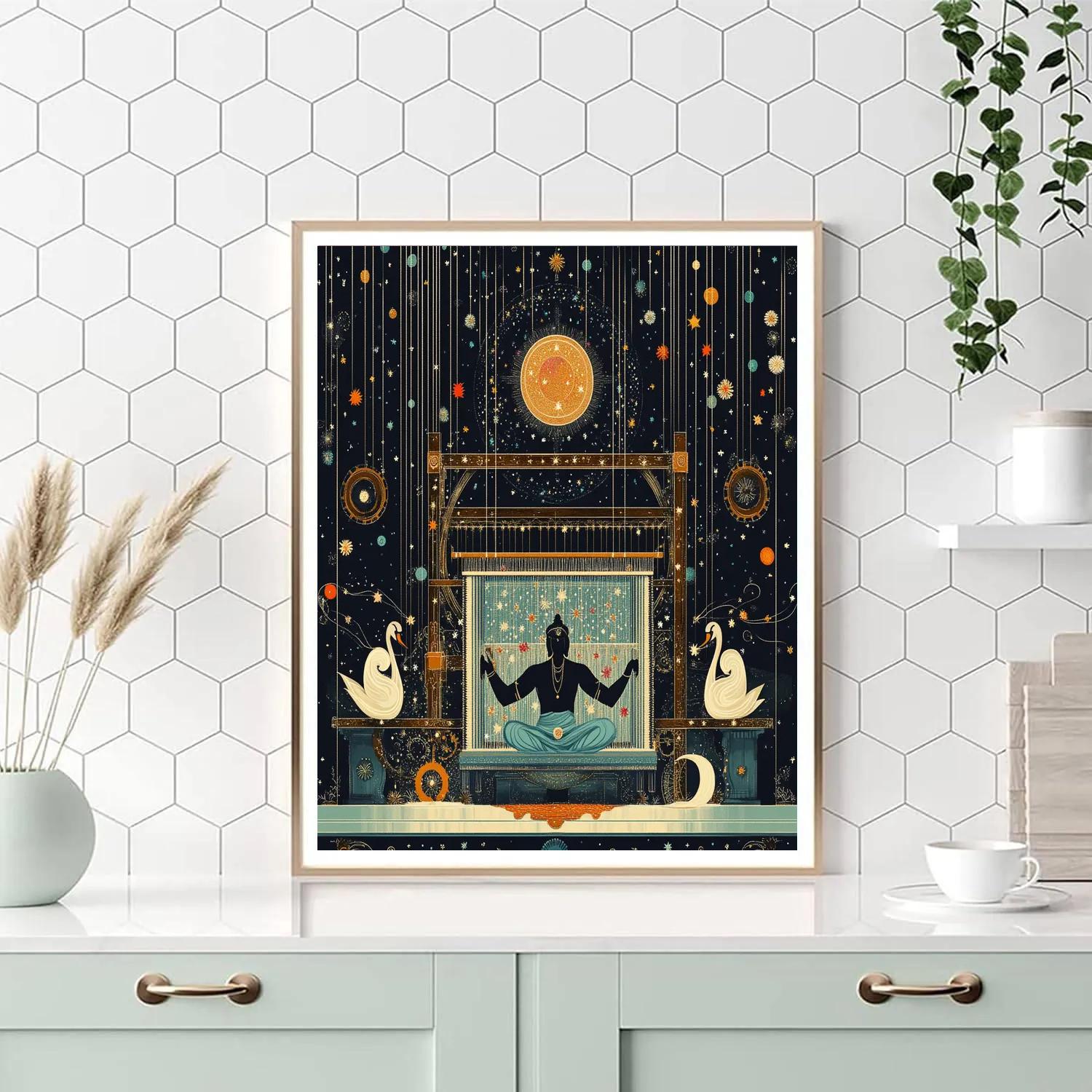 Celestial Loom Of Brahma Threads paint by number