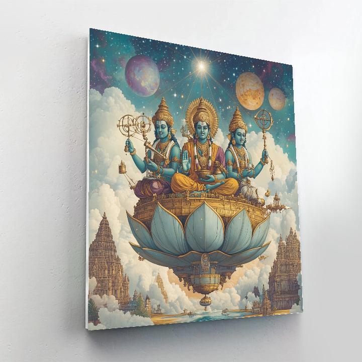 Brahma Lotus Airship Observatory paint by color
