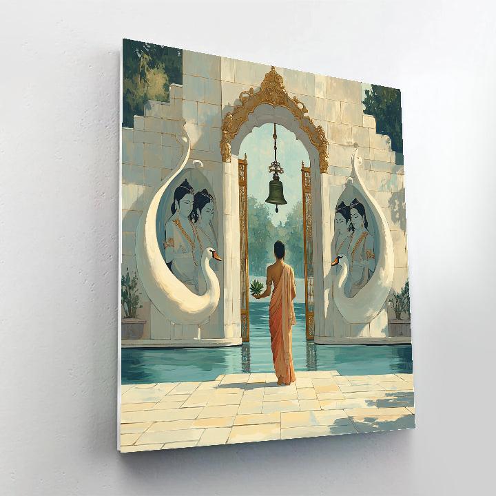 Brahma And The Swan Gate Of Silence paint by color