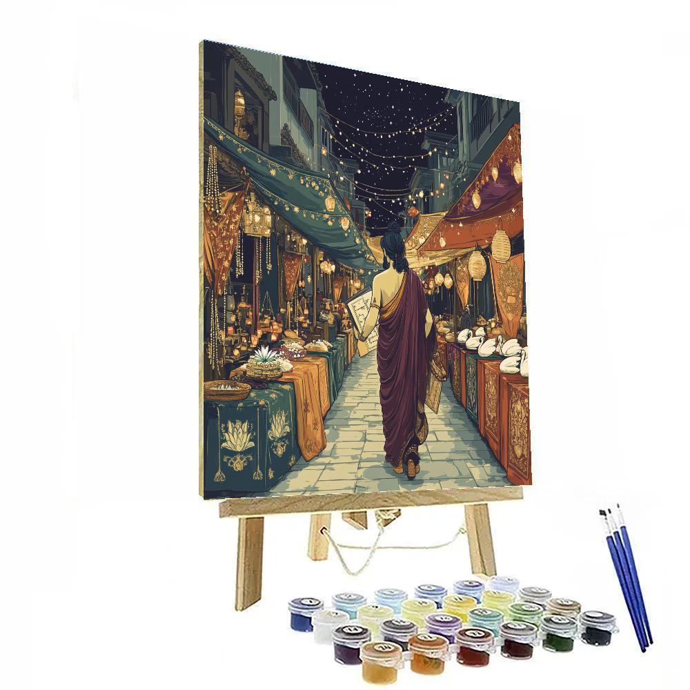 Brahma Night Market Of Sacred Ink DIY paint by numbers