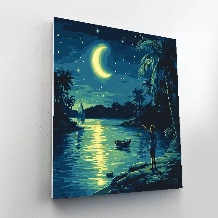 Peter Pan Neverland Moonlit Lagoon Numbered painting kits