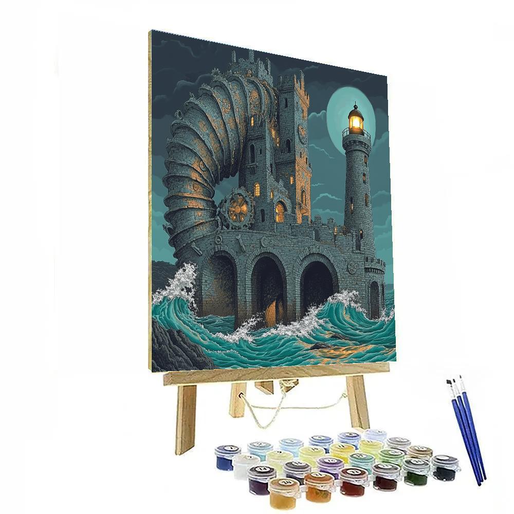 Tideclock Castle Sanctuary Paint by numbers art