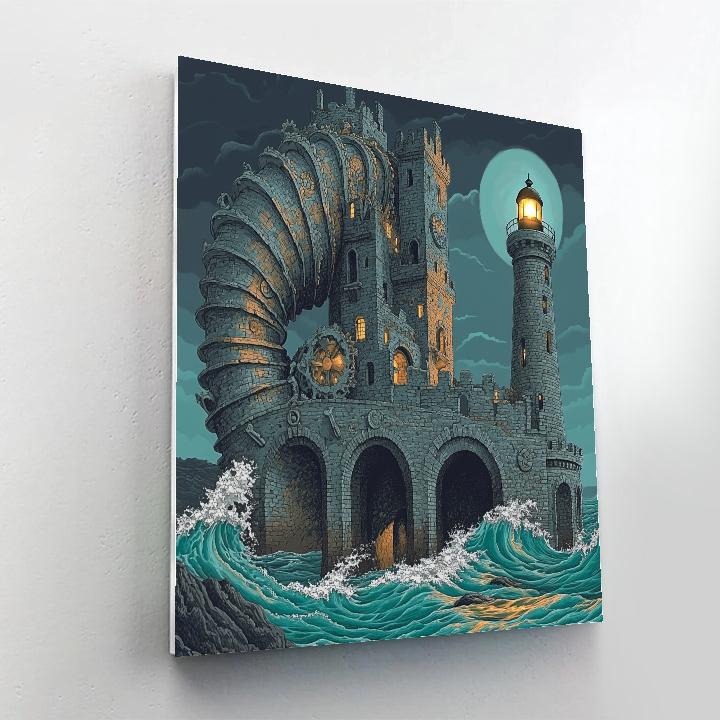 Tideclock Castle Sanctuary Paint by numbers art