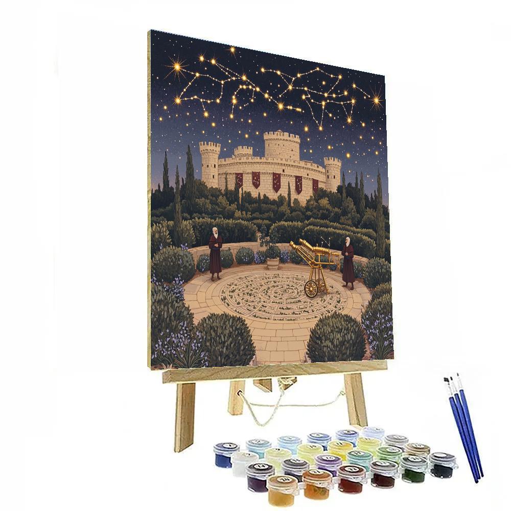 Garden Observatory With Castle Ramparts painting number kit