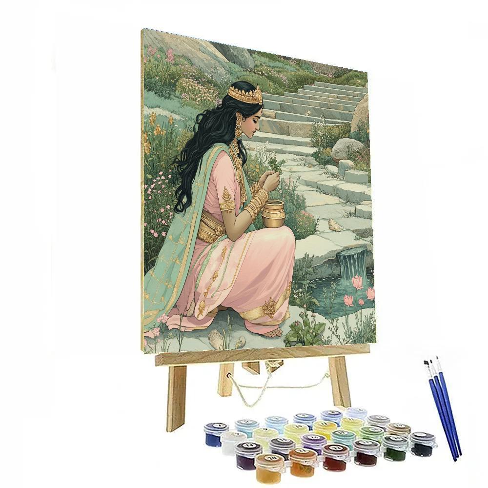 Parvati Himalayan Herb Garden Guardian paint by number