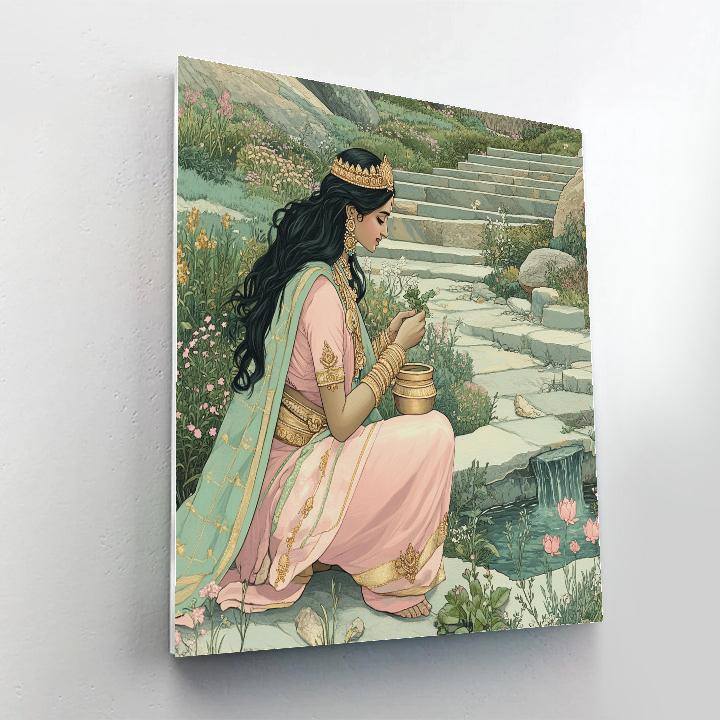 Parvati Himalayan Herb Garden Guardian paint by number