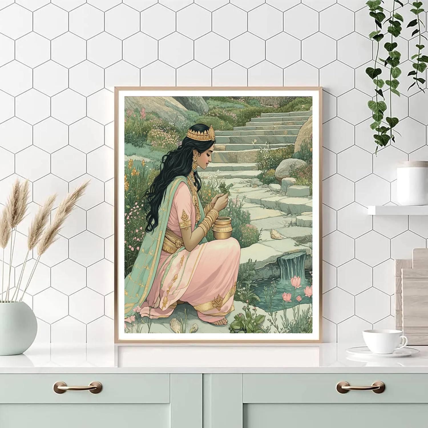 Parvati Himalayan Herb Garden Guardian paint by number