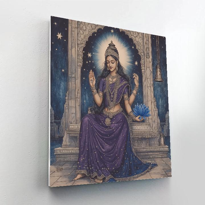 Crescent Night Sky Over Parvati Sanctuary Numbered painting kits