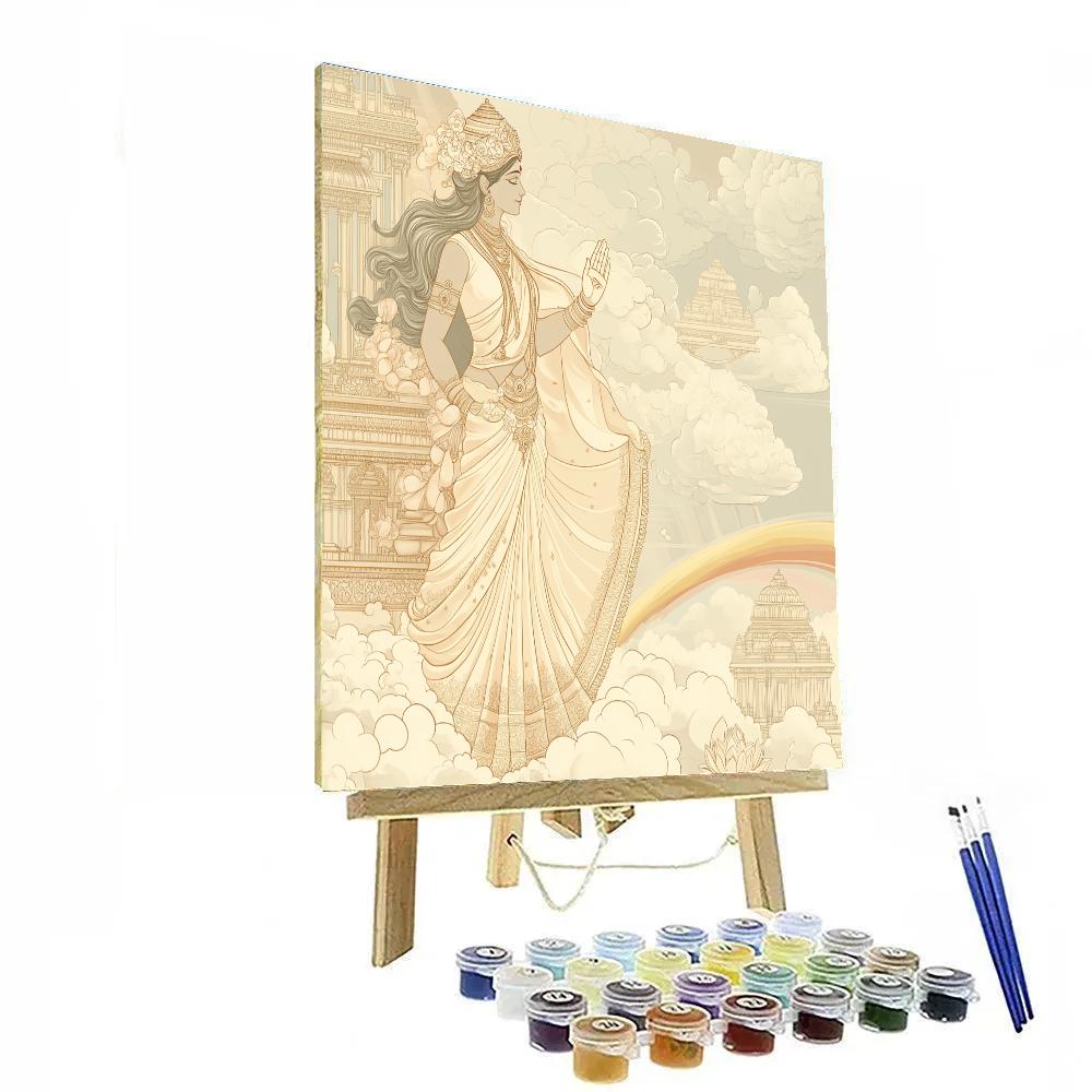 Parvati In Cloud Palace Balcony Of Compassion Paint by numbers kits