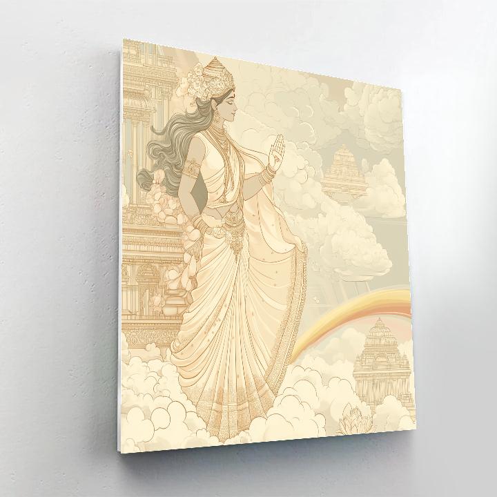 Parvati In Cloud Palace Balcony Of Compassion Paint by numbers kits