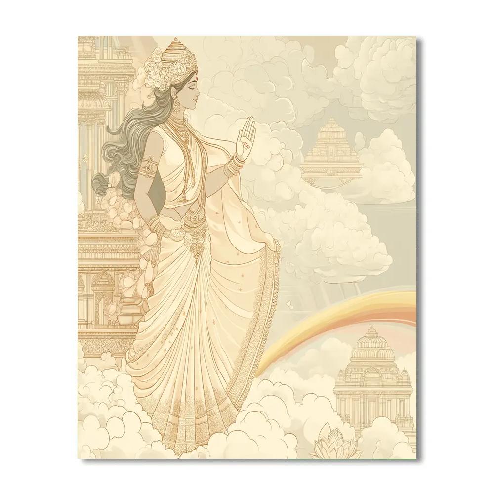 Parvati In Cloud Palace Balcony Of Compassion Paint by numbers kits