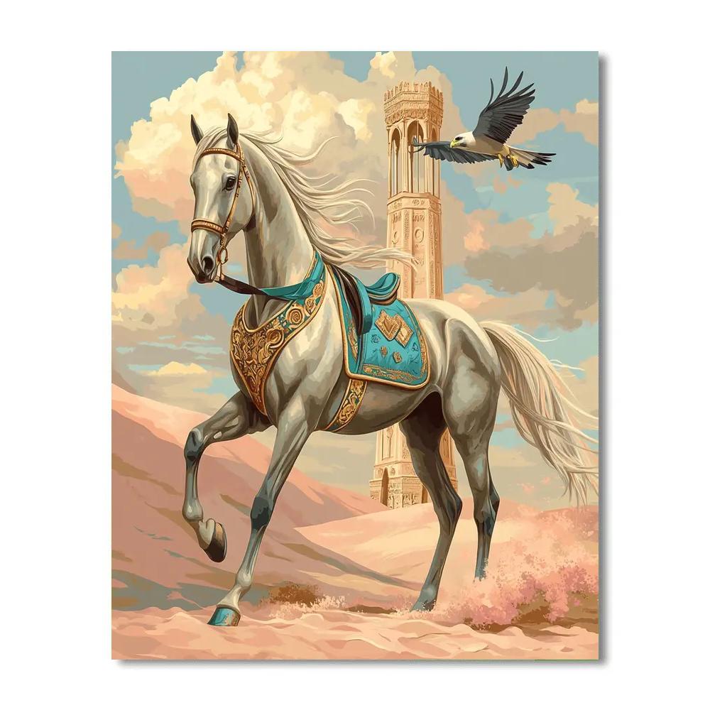 Windtower Caravan Horse DIY paint by numbers