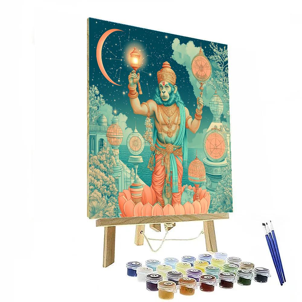 Hanuman Lantern Bearer In The Coral Observatory DIY paint by numbers