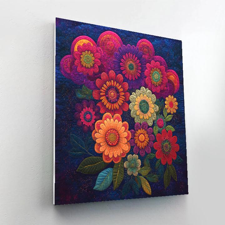 Frida Kahlo Inspired Nebula Of Ancestral Blooms paint by number