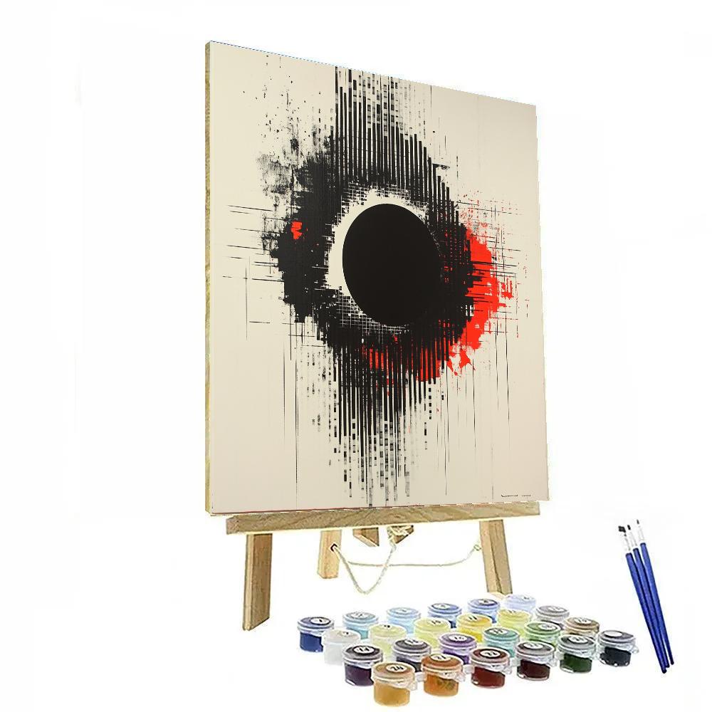 Banksy Inspired Data Eclipse Paint by numbers art