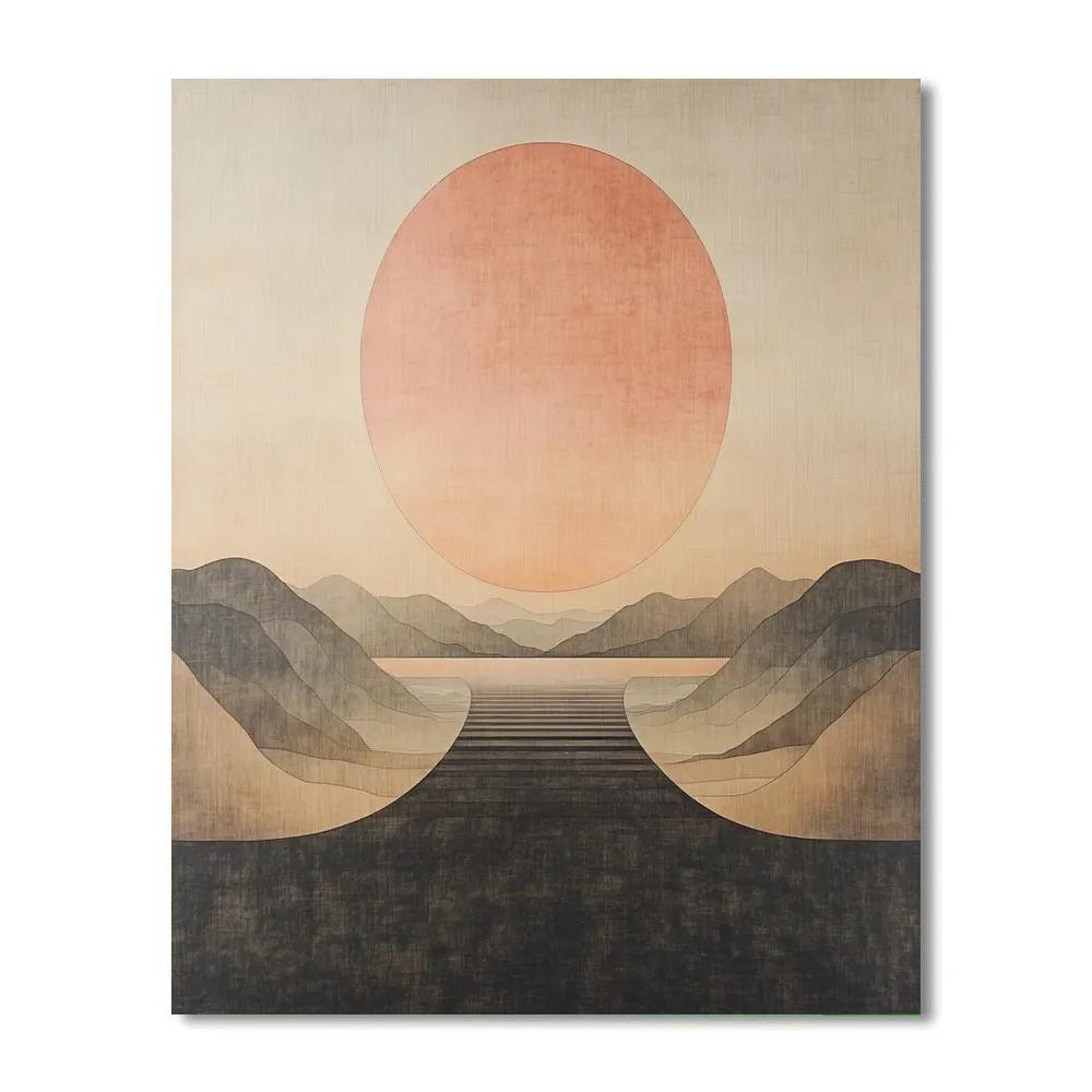 Nandalal Bose Inspired Eclipse Of Quiet Earth Paint by numbers kits