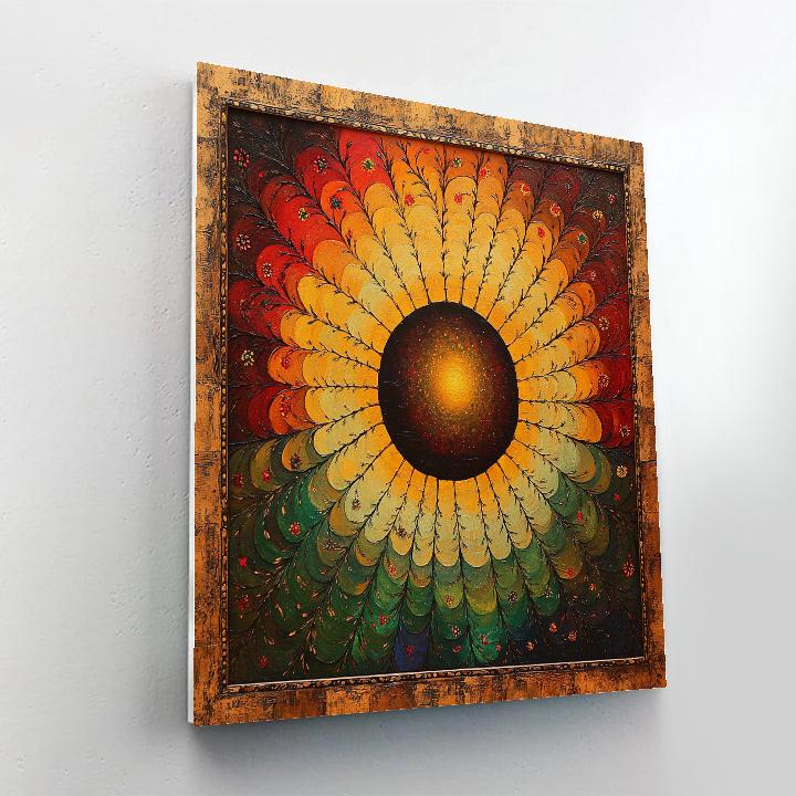 Frida Kahlo Inspired Eclipse Of Inner Strength Patterns painting number kit