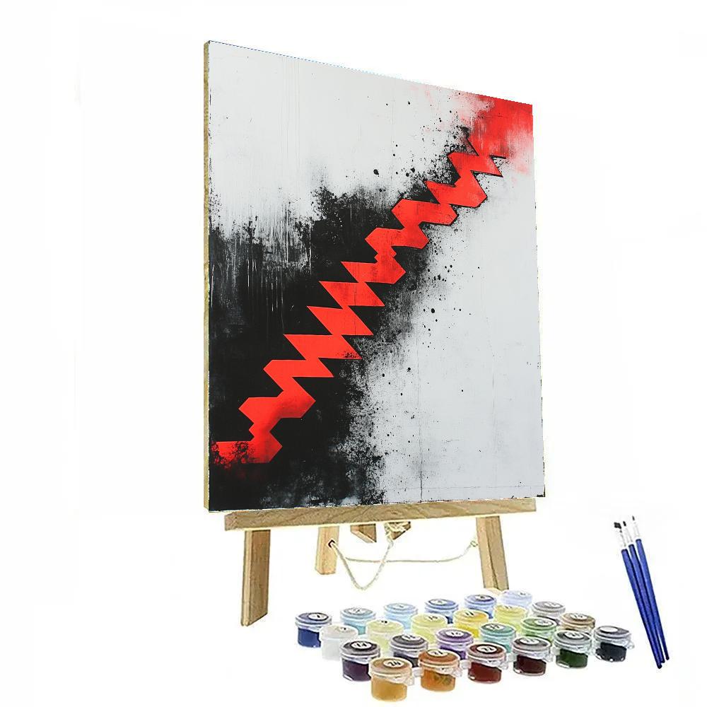 Banksy Inspired Carbon Silence Nebula paint by number