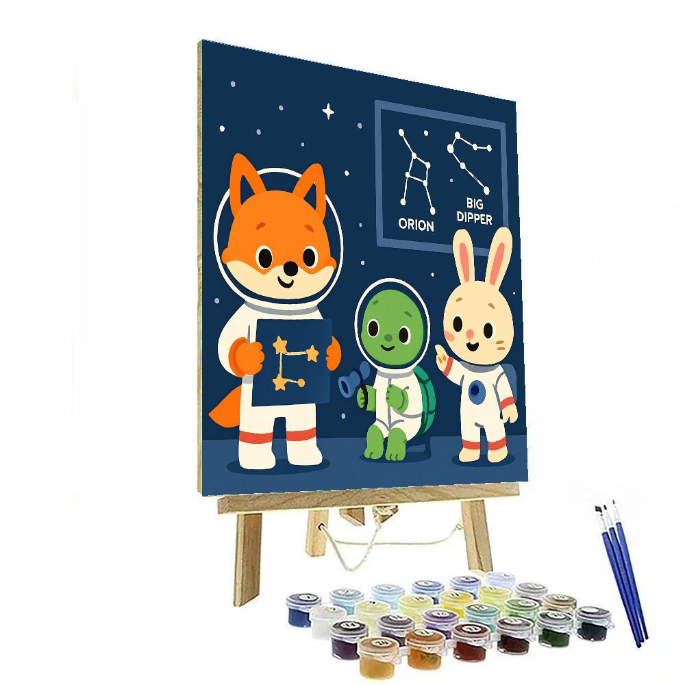 Constellation Critters Science Club Paint by numbers kits