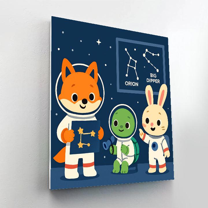 Constellation Critters Science Club Paint by numbers kits
