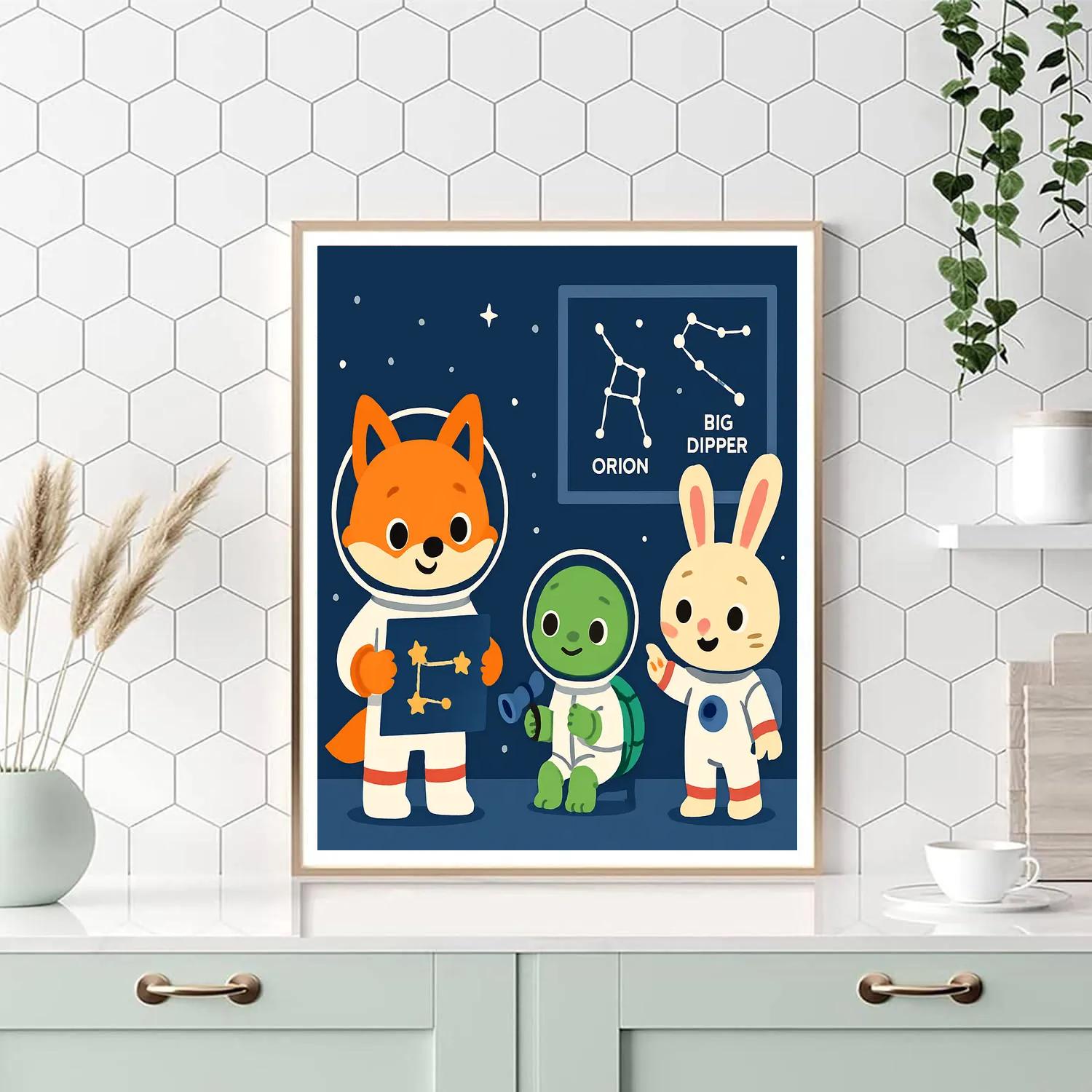 Constellation Critters Science Club Paint by numbers kits