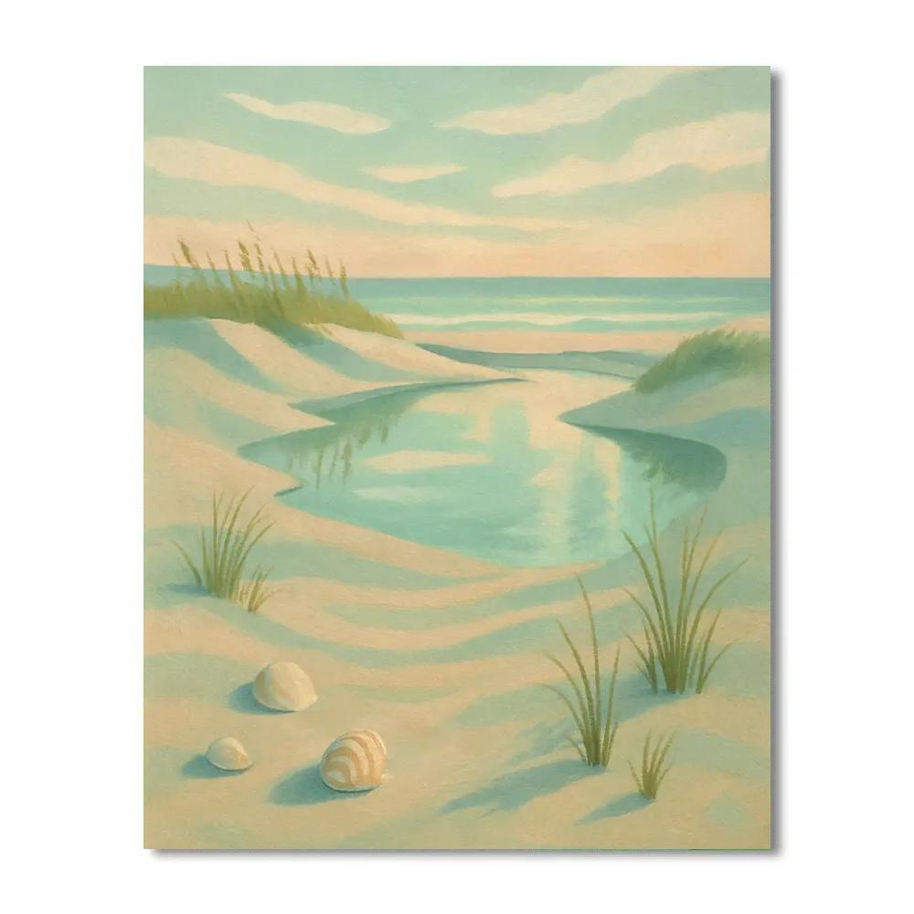 Opal Tide Over The Shell Dunes Paint by numbers kits
