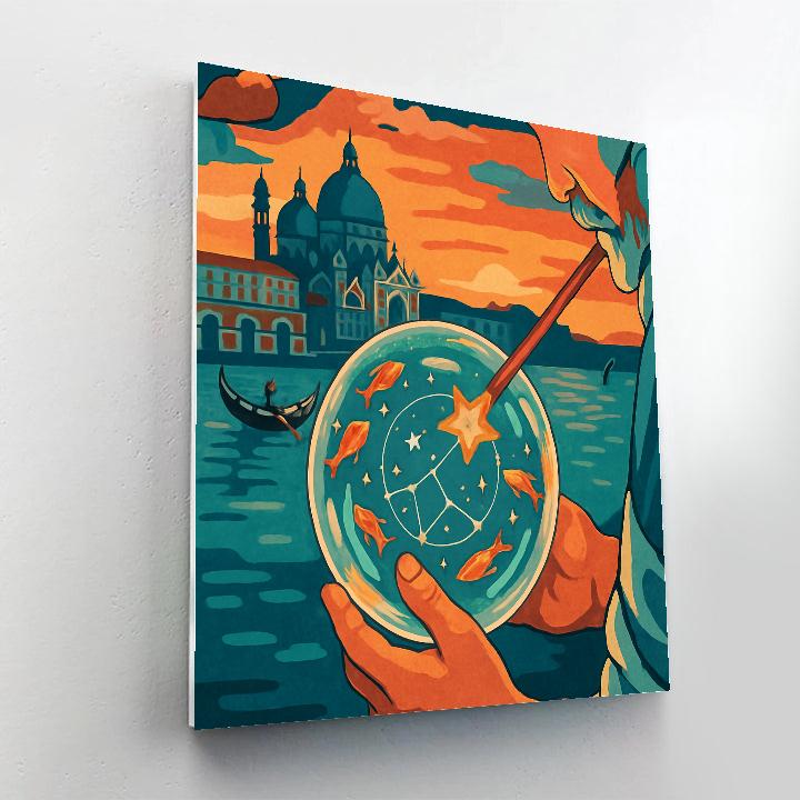 Glassblown Constellations Of Italy paint by color