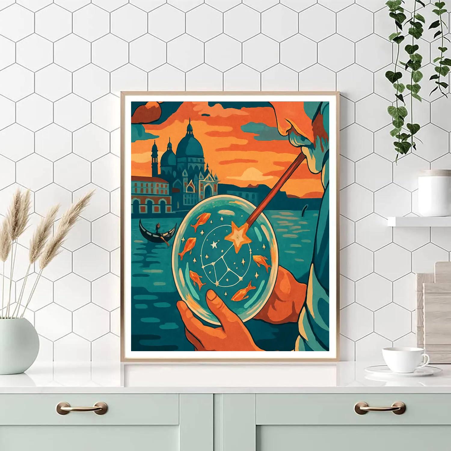 Glassblown Constellations Of Italy paint by color