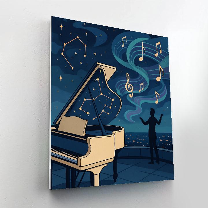 Synesthetic Music Observatory Number painting